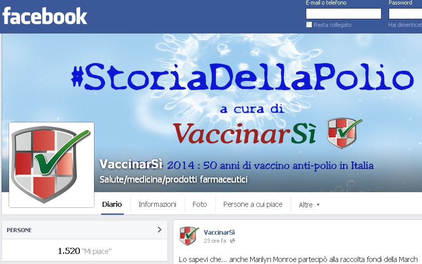 Facebook VaccinarSì