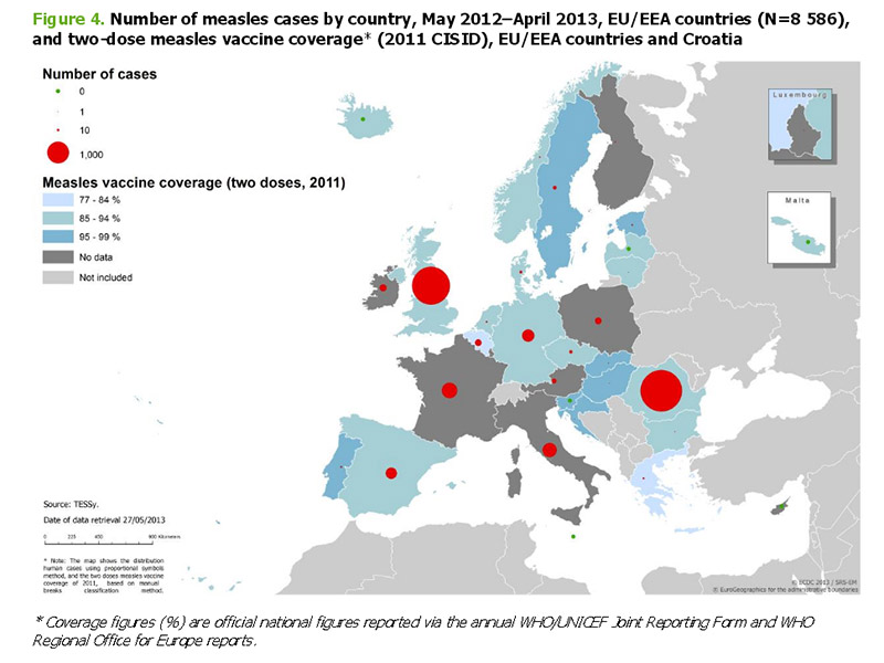 Ecdc - Surveillance report. Measles and rubella monitoring. June 2013